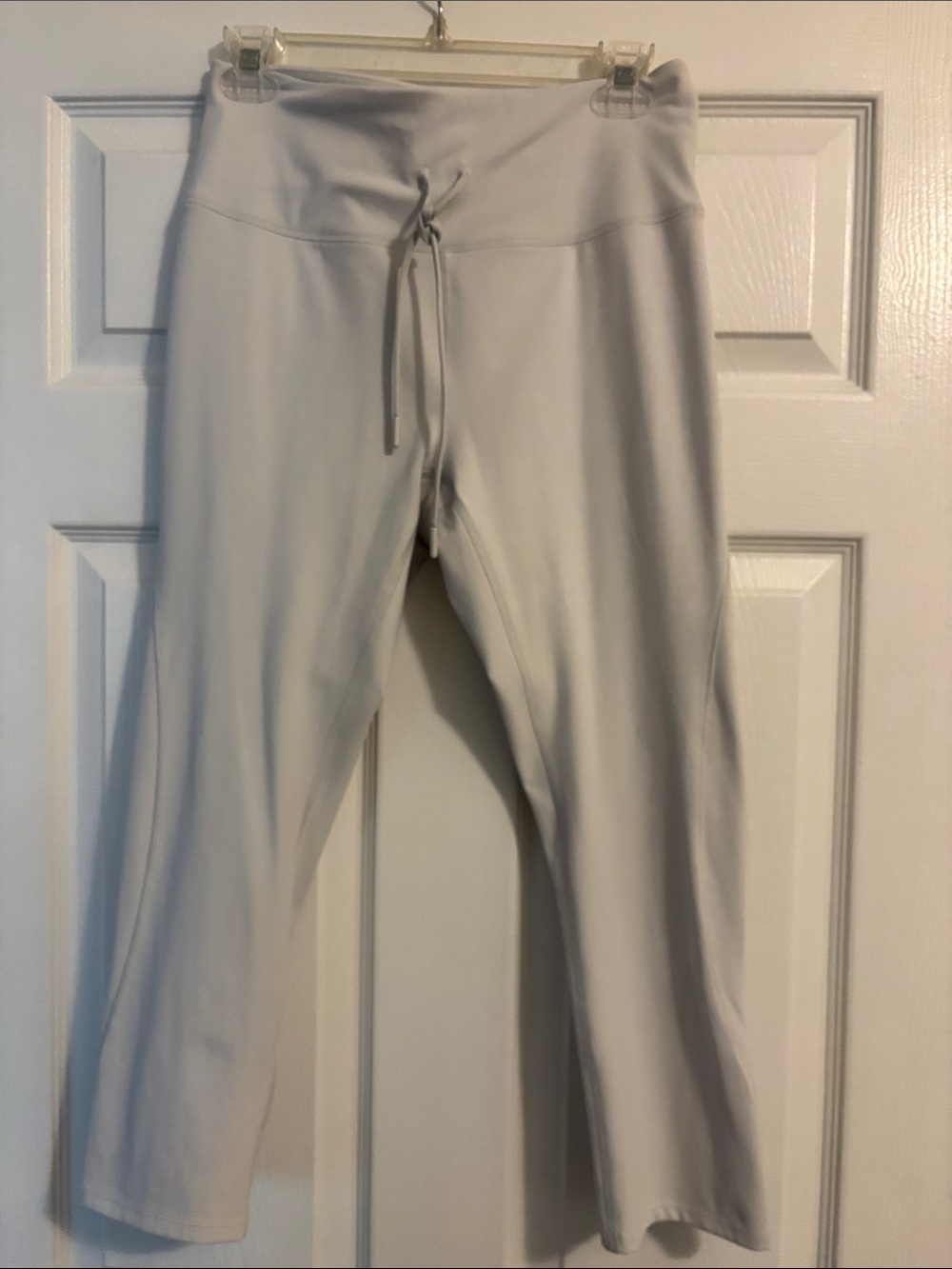 RBX Women’s Light Gray High-Waist Drawstring Leggings